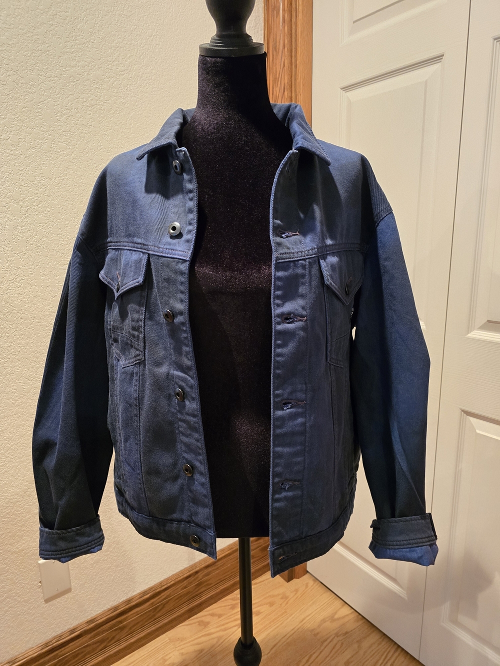 G-Star RAW Oversized Denim Trucker Jacket - Sea Blue Vintage Wash (New)